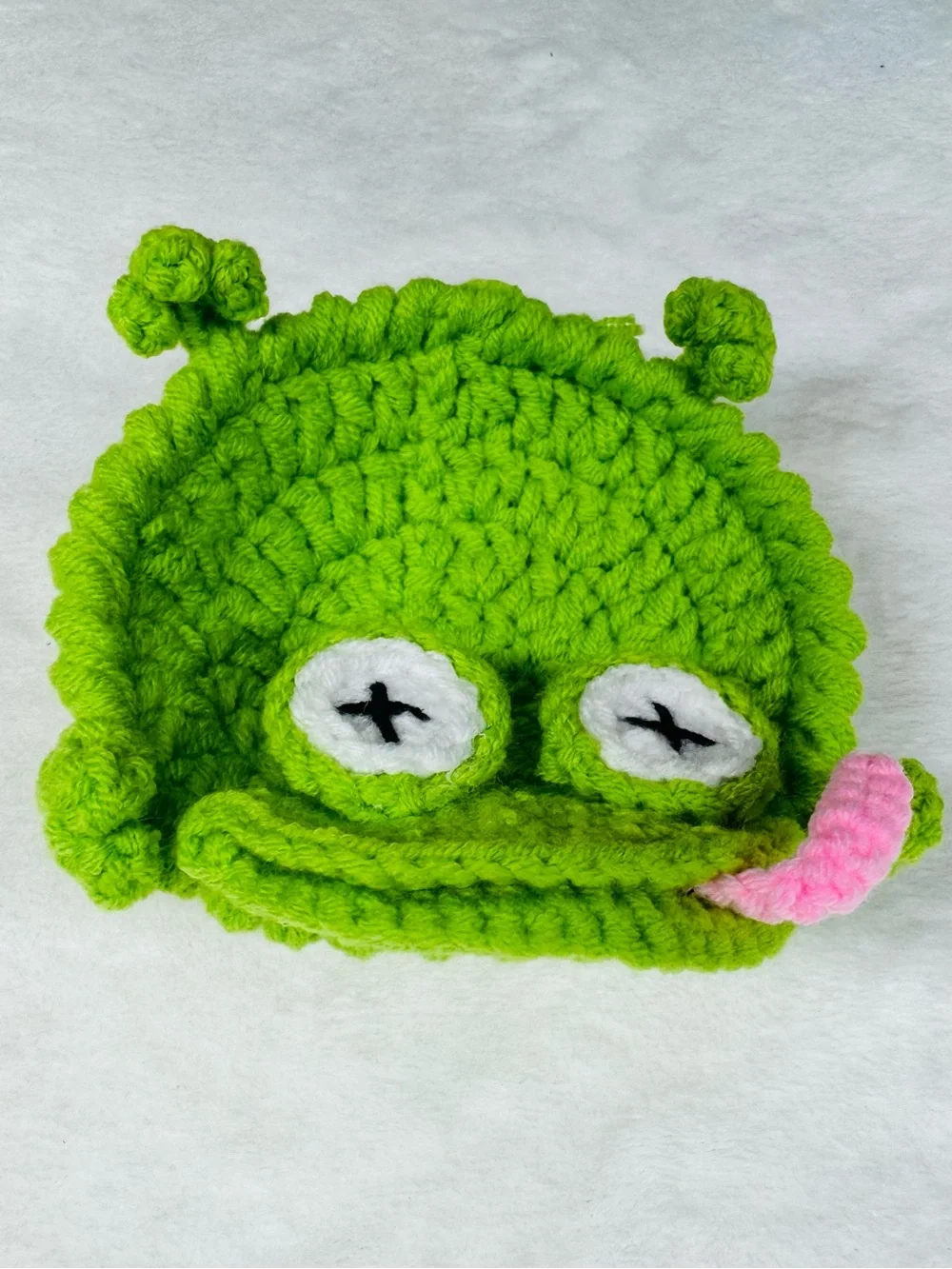 Funny Crochet Frog Coaster – New